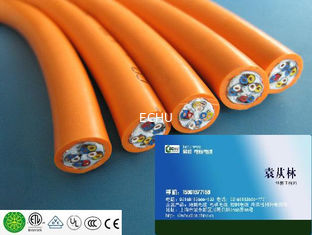 الصين كابل درع دائري للأجهزة الكهربائية من نوع RVV مع شهادة CE باللون البرتقالي المزود