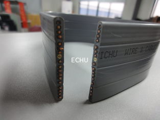 الصين كابل السفر المسطح للمصعد بشهادة CE 18G0.75 مع جاكيت PVC خاص باللون الرمادي المزود