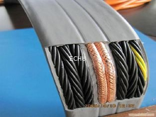 الصين كابل السفر المسطح للمصعد بشهادة CE 36G0.75 + 2x2Px0.75 مع سترة PVC الخاصة المزود