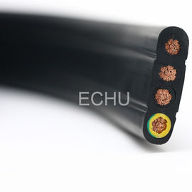 Good price كابل سفر مسطح مرن للرافعة أو الناقلة 4Cx2.5sqmm سترة سوداء الانترنت